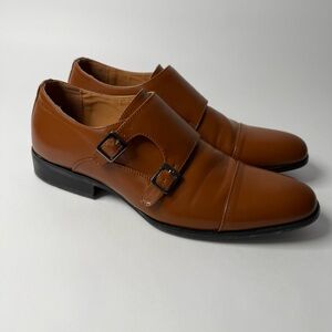 Stacy Adams‎ Tan Double Monk Strap Oxfords